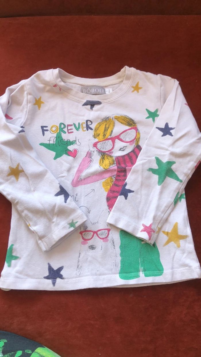T-shirt manches longues fille 5 ans Boboli - photo numéro 2