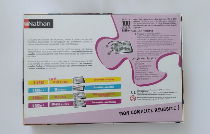 Puzzle Nathan 100 pièces cheval - photo numéro 3