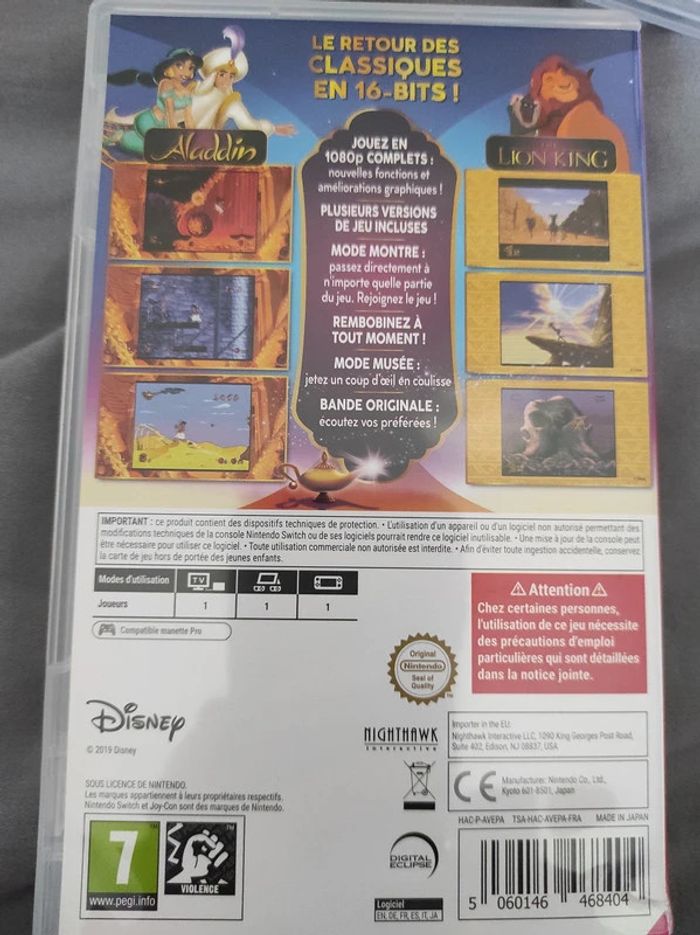 jeu switch aladdin et le roi lion - photo numéro 2