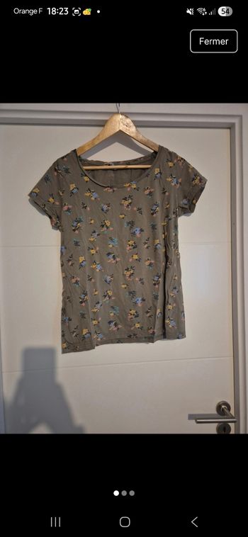 Tee-shirt fleuri