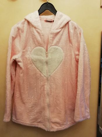 Veste d'intérieur fourrure rose neuve T. 40