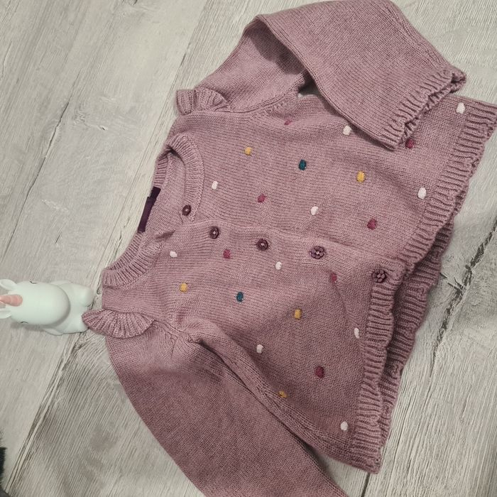 Gilet 18 mois sergent major violet