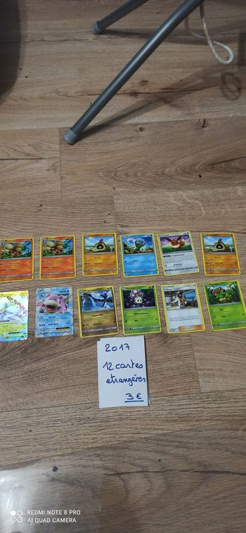 12 cartes pokemon 2017