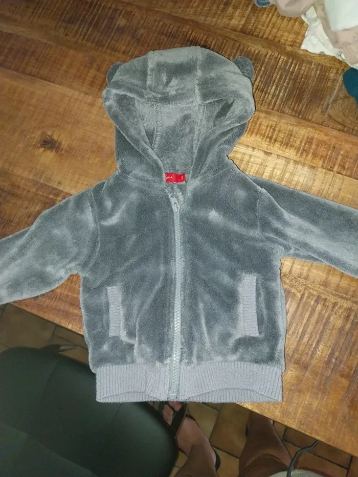 Veste polaire grise
