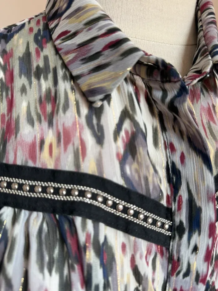 Superbe chemise fluide blouse Liberto neuve 38 M - photo numéro 5