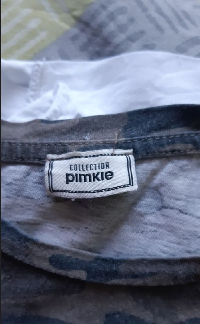 T-Shirt Pimkie, taille 38, kaki (un peu moulant) - photo numéro 2
