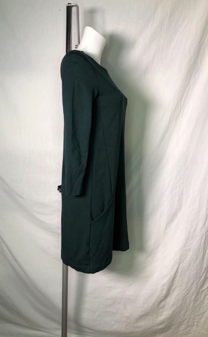 Robe vert sapin à manches longues H&M taille 34 / XS très bon état. - photo numéro 2