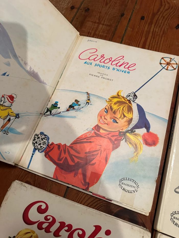 État satisfaisant - Lot de 4 livres Caroline grands albums Hachette blancs Pierre Probst - photo numéro 8