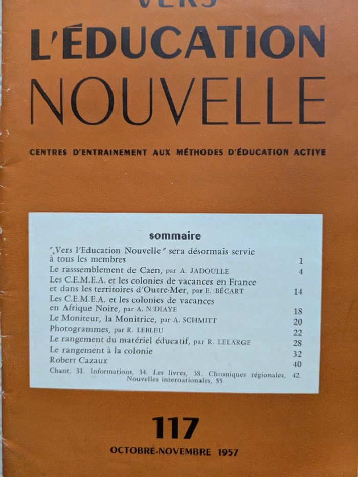 Lot de quatre revues Vers l'éducation nouvelle - photo numéro 5