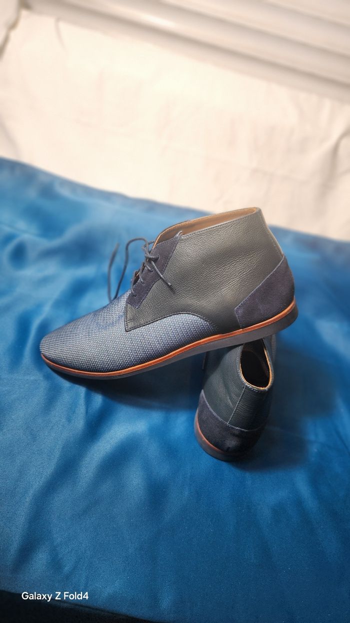 🌹pièce unique ! boots bocage renald bleu - pointure 45 - neuf - photo numéro 4