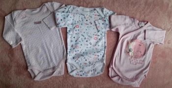 Lot de 3 bodies Absorba taille 3 mois en très bon état