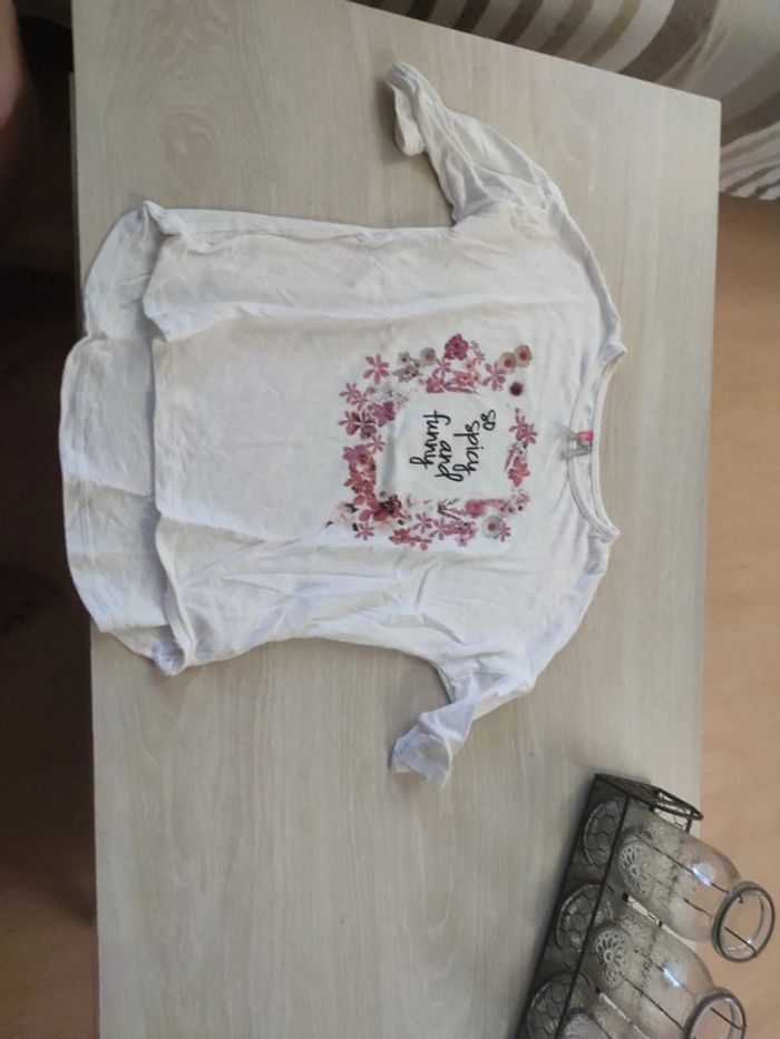 Tee shirt pull fin très léger orchestra fleurs 8 ans