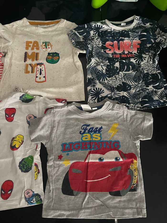 Lot de 5 t-shirts 9mois - photo numéro 3