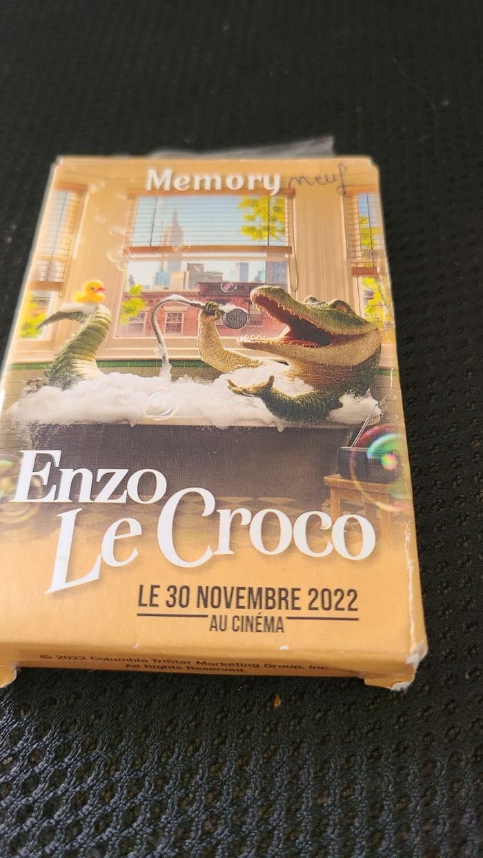 Jeu de cartes - memory Enzo le croco