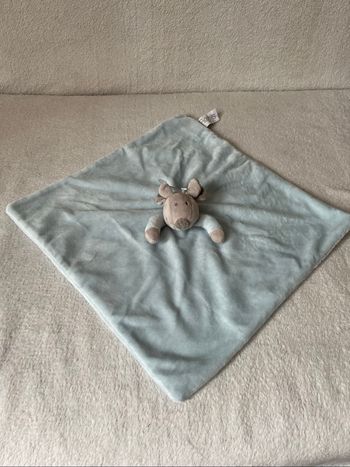Doudou bleu souris Neuf