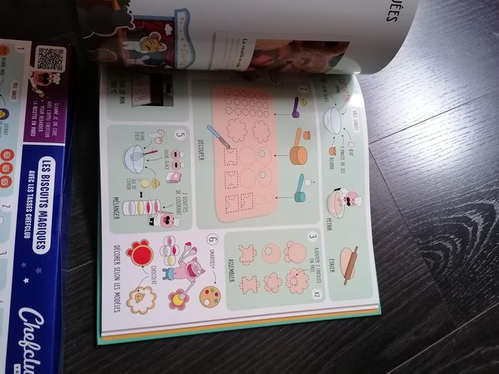 Livre chef club les tasses + emporte pièce lapin moustache étoile NEUF - photo numéro 5