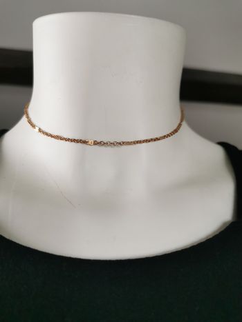 Chainette fine 2mm dorée avec les maillons fantaisie