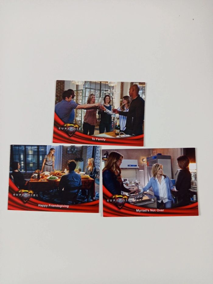 Lot 3 cartes supergirl