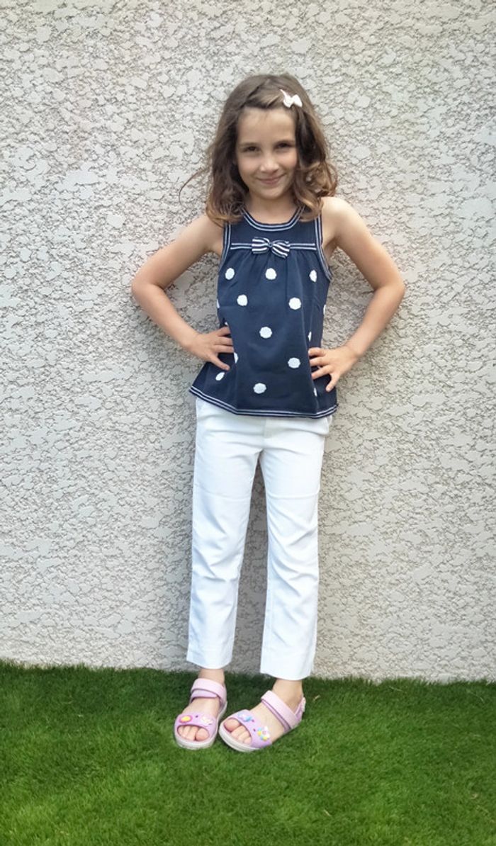 Pantalon blanc - Zara - 7 ans - neuf - photo numéro 2