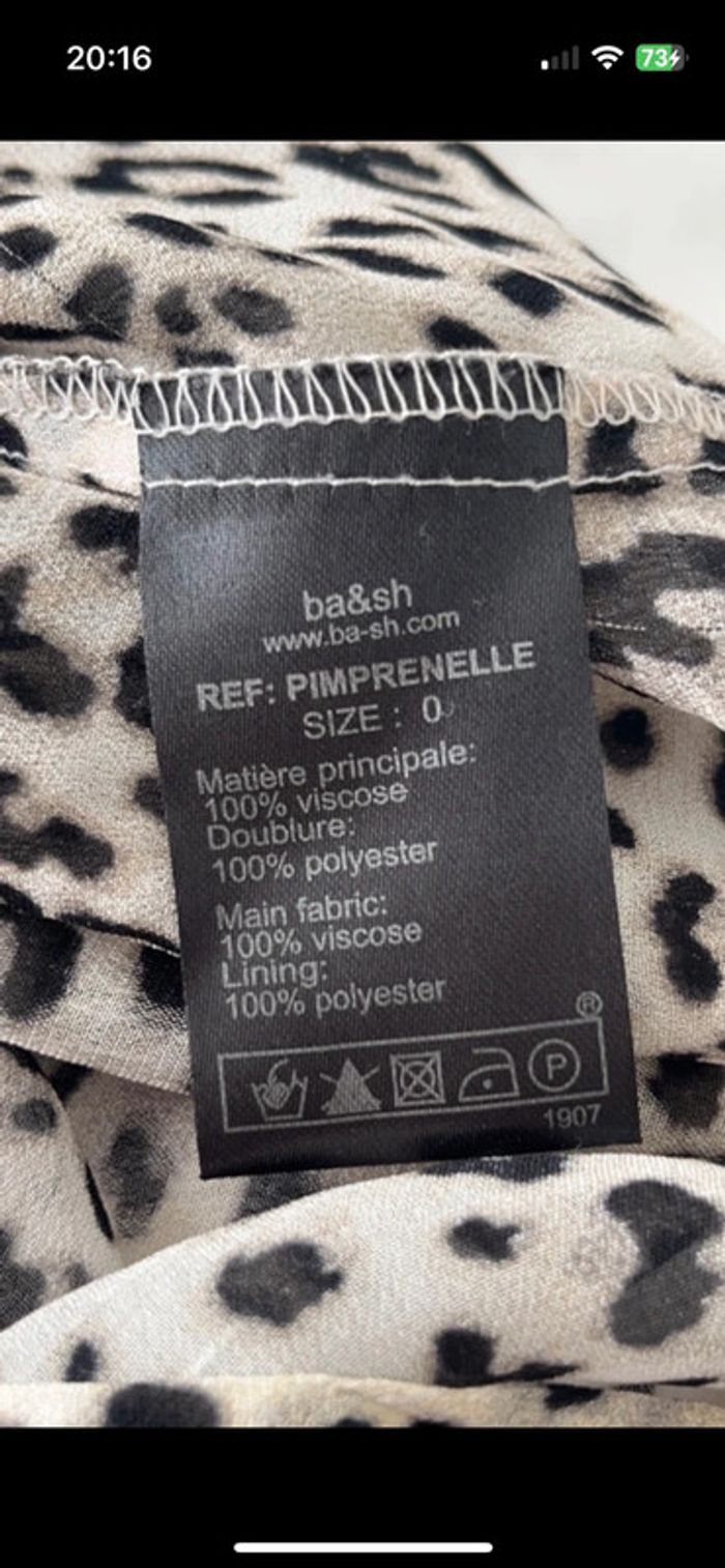 Robe motif léopard bash XS comme neuve - photo numéro 7