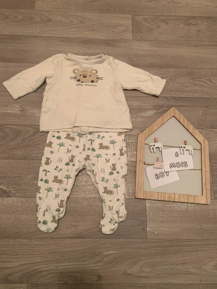 Pyjama deux pièces blanc