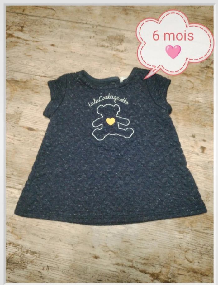 Jolie tunique courtes manches fille 6 mois Lulu Castagnette