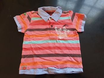 Tee-shirt chemise 12 mois 1 an 74 cm Catimini bébé garçon