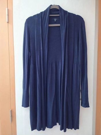 Gilet long bleu marine