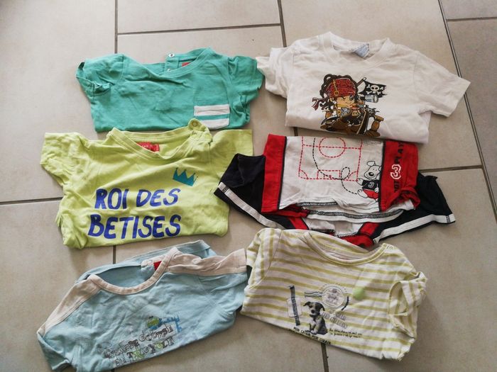 Lot 4 de t-shirts manches courtes