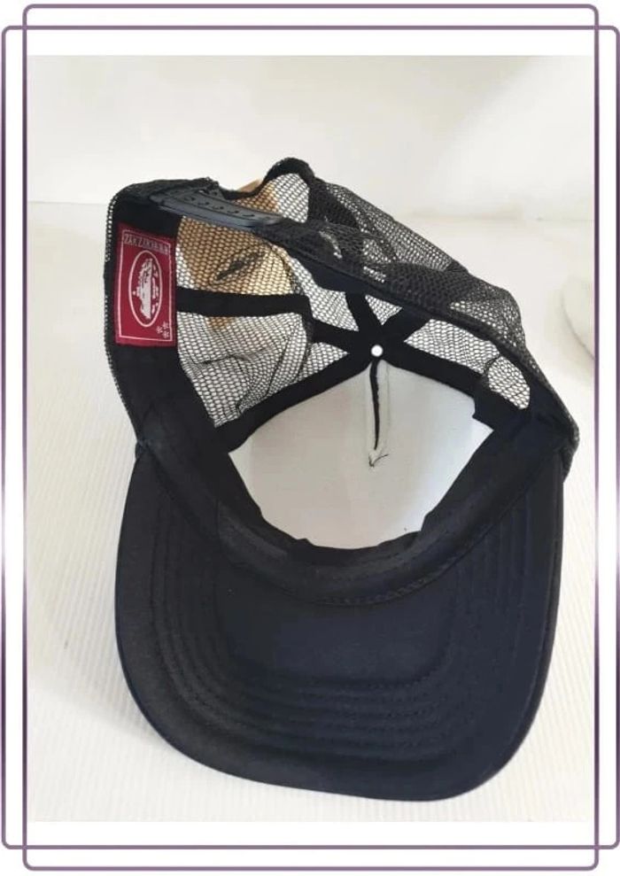 Casquette trucker corteiz alcatraz noir et rouge, neuve, taille unique - photo numéro 6