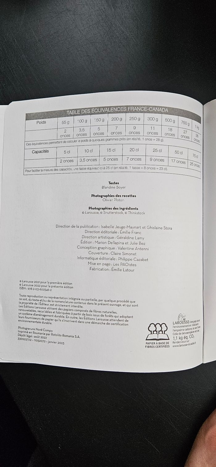 Livre de cuisine Les meilleures recettes – Petits plats étudiants (Larousse) - photo numéro 3