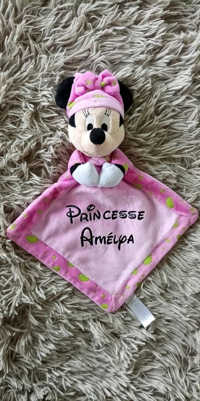 Doudou Minnie personnaliser prénom amelya - photo numéro 2