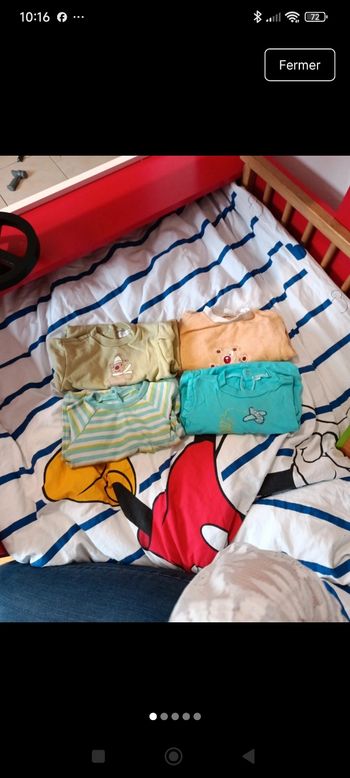 Lot vêtements bebe garçon 6mois pyjamas 