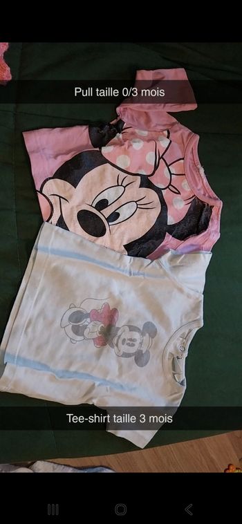 Pull et Tee-shirt Minnie