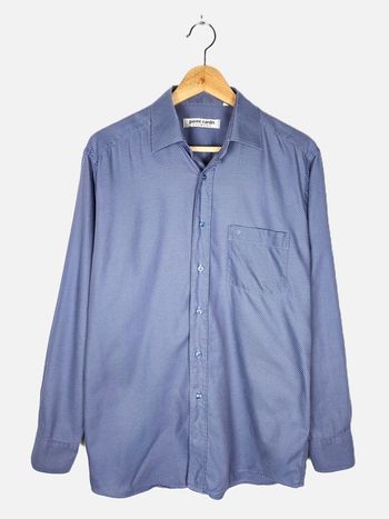 Chemise Homme Pierre Cardin Bleue Rayée Taille 40 (15 3/4)