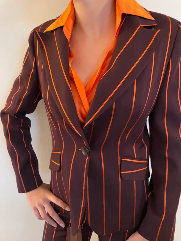 Ensemble tailleur pantalon élégant de créateur 40 - photo numéro 10
