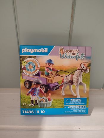 Playmobil 71496 Enfants avec calèche et poney