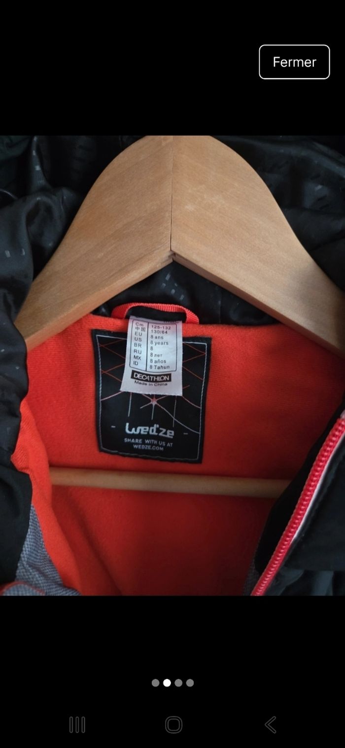 Blouson doudoune enfant 8 ans - photo numéro 3