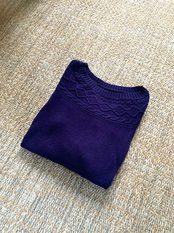 Pull / sweat col torsadé Tommy Hilfiger bleu Marine taille M