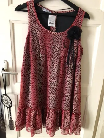 Robe léopard rose t.42/44