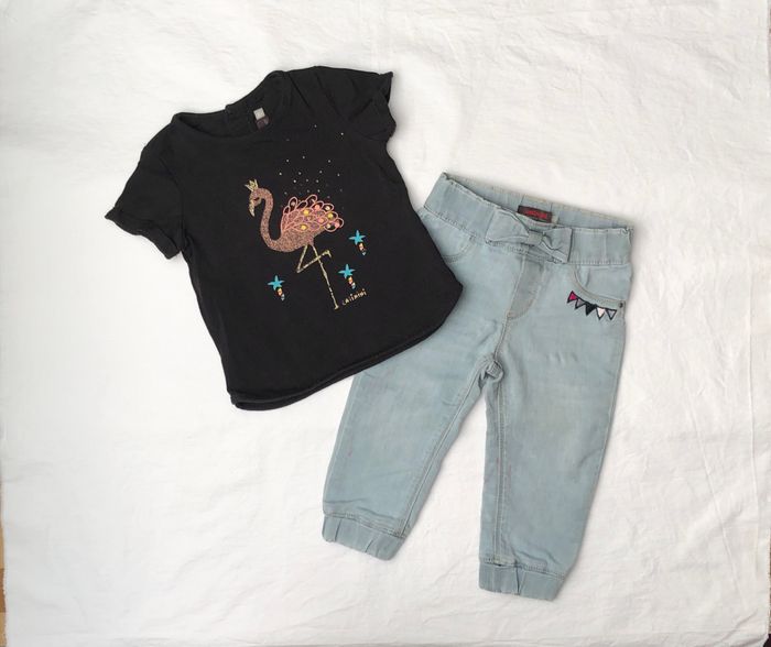 Ensemble t-shirt + pantalon Catimini 18 mois