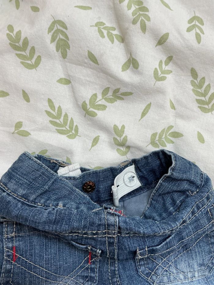 jean bleu doublé taille réglable 1 mois pressions entre les jambes tape à l'oeil - photo numéro 6