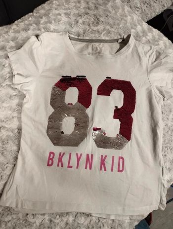 T-shirt à sequins Brooklyn 10/12 ans