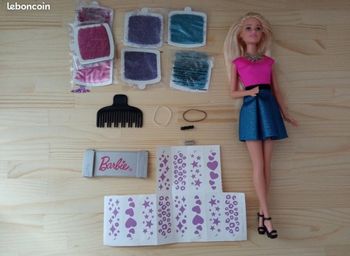 Barbie cheveux à pailleter