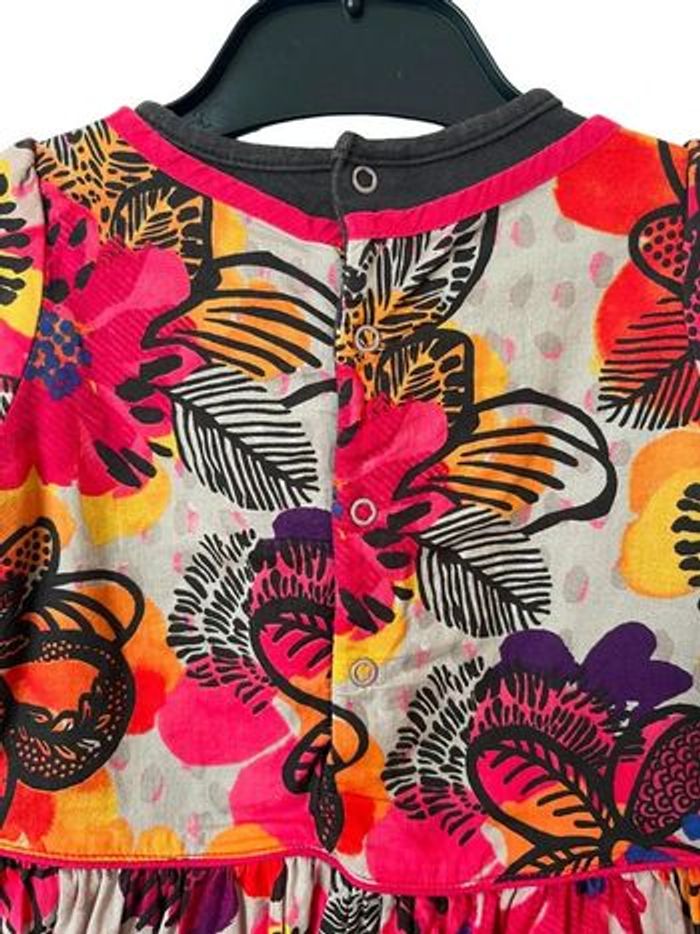 Robe fleurie multicolore à manches longues - Catimini 18 mois - photo numéro 5