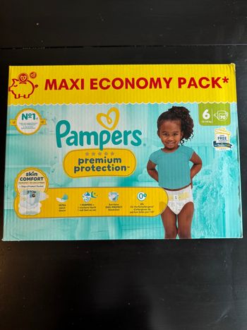 70 couches pampers premium taille 6