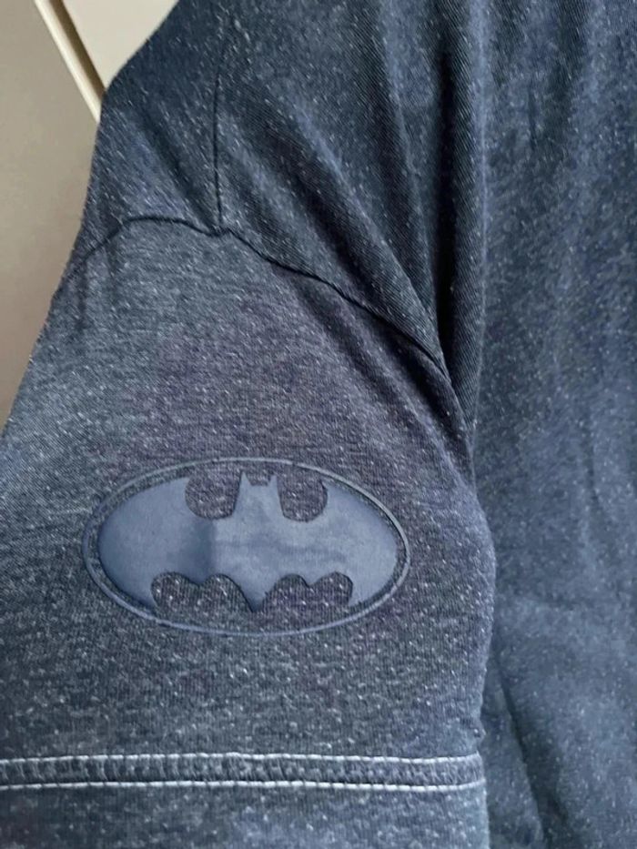 T shirt bleu chiné Batman 8 ans - photo numéro 4