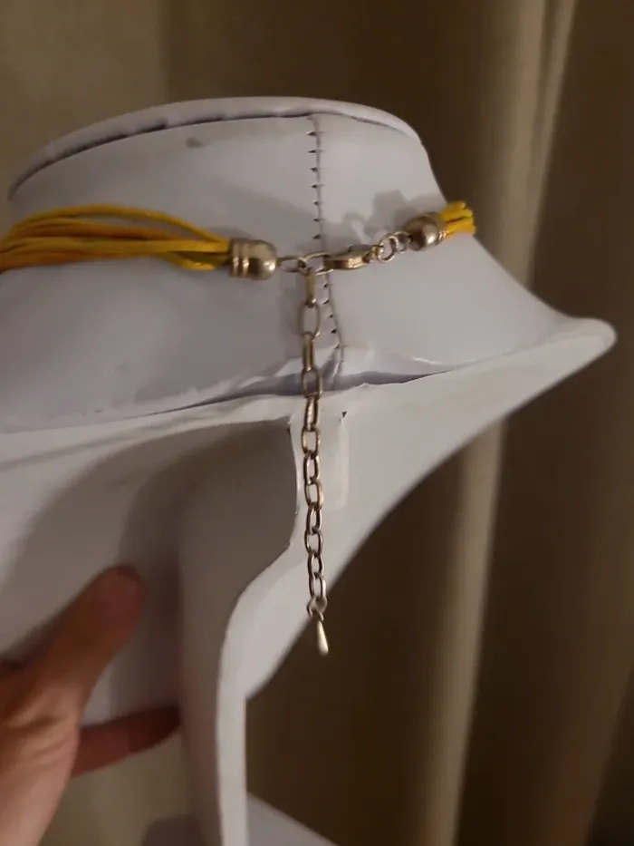 Collier fleur jaune - photo numéro 4