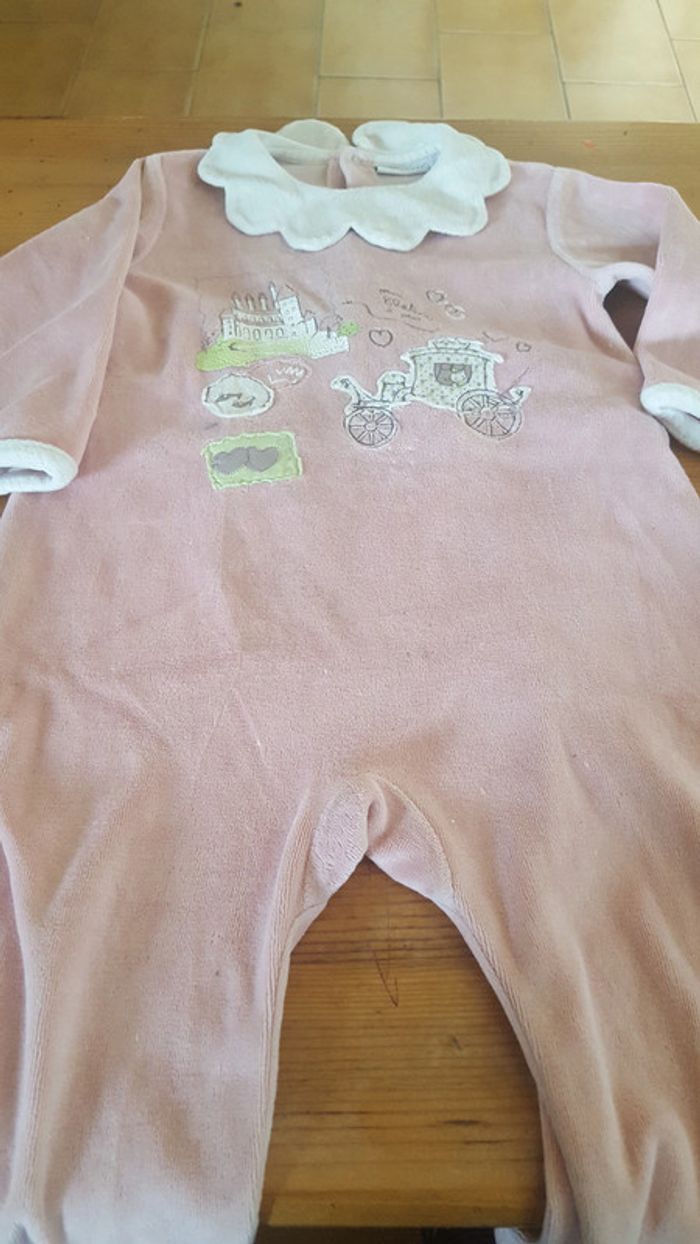 Pyjama velours Vert baudet 18 mois - photo numéro 2