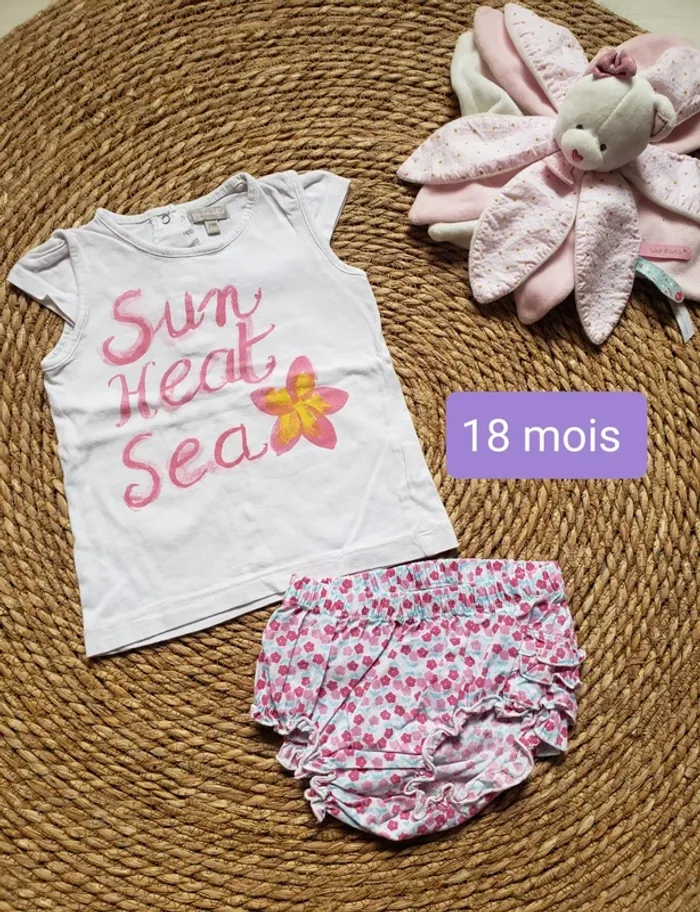 Ensemble été fille 18mois